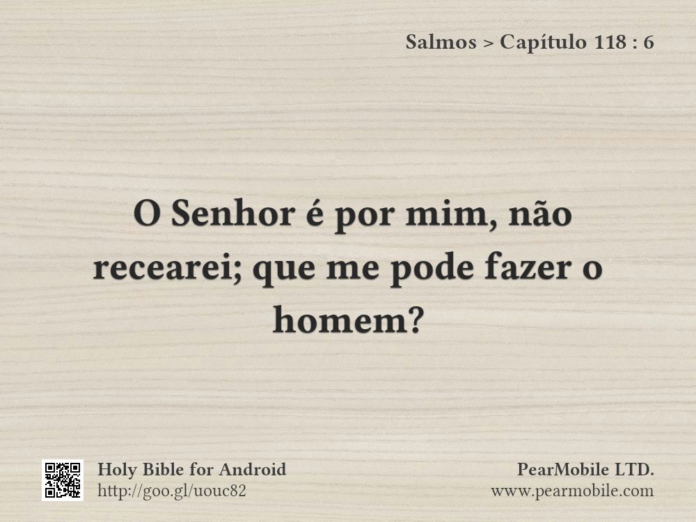 Salmos, Capítulo 118:6